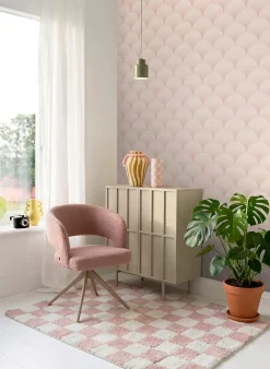 Sale Estahome papier peint art déco rose clair - 50 x 900 cm - 139465