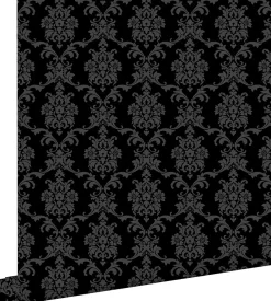 Discount Estahome papier peint baroque noir - 53 cm x 10.05 m - 136825