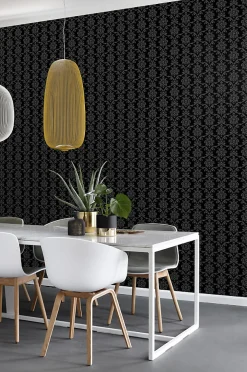 Discount Estahome papier peint baroque noir - 53 cm x 10.05 m - 136825