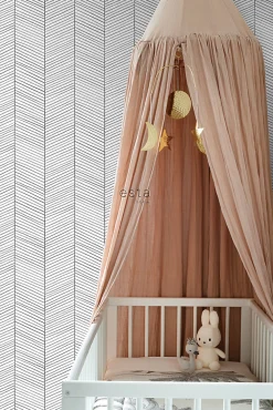 Sale Estahome papier peint chevron noir et blanc - 53 cm x 10.05 m - 139106