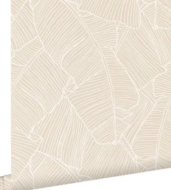 Estahome papier peint feuilles beige - 53 cm x 10.05 m - 130931* Papier Peint Pour Couloir