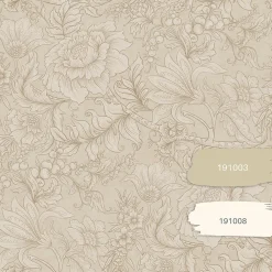 Best Estahome papier peint fleurs beige - 53 cm x 10.05 m - 139795