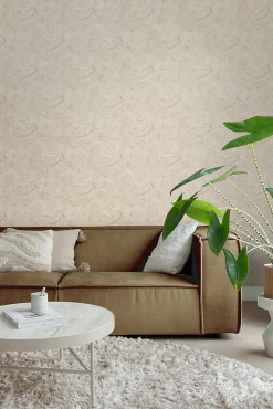 Best Estahome papier peint fleurs beige - 53 cm x 10.05 m - 139795