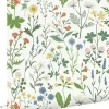 Sale Estahome papier peint fleurs des champs multicolore sur blanc - 53 cm x 10.05 m - 139390