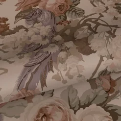 Estahome papier peint fleurs et oiseaux vieux rose - 50 x 900 cm - 139809* Papier Peint Fleuri