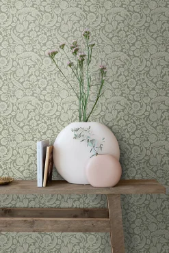 Estahome papier peint fleurs vert olive grisé - 50 x 900 cm - 139784* Papier Peint Pour Couloir