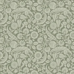 Estahome papier peint fleurs vert olive grisé - 50 x 900 cm - 139784* Papier Peint Pour Couloir