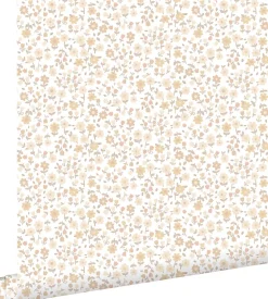 Estahome papier peint fleurs beige - 53 cm x 10.05 m - 139578* Papier Peint Fleuri
