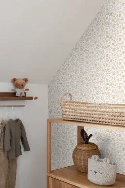 Estahome papier peint fleurs beige - 53 cm x 10.05 m - 139578* Papier Peint Fleuri