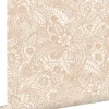 Estahome papier peint fleurs beige - 53 cm x 10.05 m - 139547* Papier Peint Fleuri