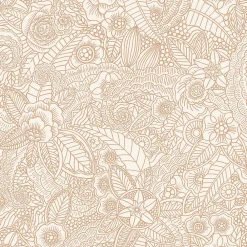 Estahome papier peint fleurs beige - 53 cm x 10.05 m - 139547* Papier Peint Fleuri