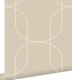 Sale Estahome papier peint formes géométriques beige - 0.53 x 10.05 m - 139649