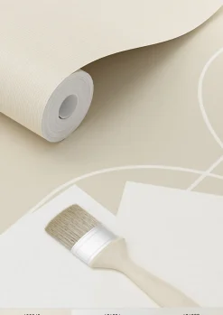 Sale Estahome papier peint formes géométriques beige - 0.53 x 10.05 m - 139649