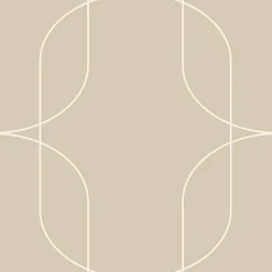 Sale Estahome papier peint formes géométriques beige - 0.53 x 10.05 m - 139649