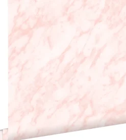 Clearance Estahome papier peint marbre rose clair - 53 cm x 10.05 m - 139194