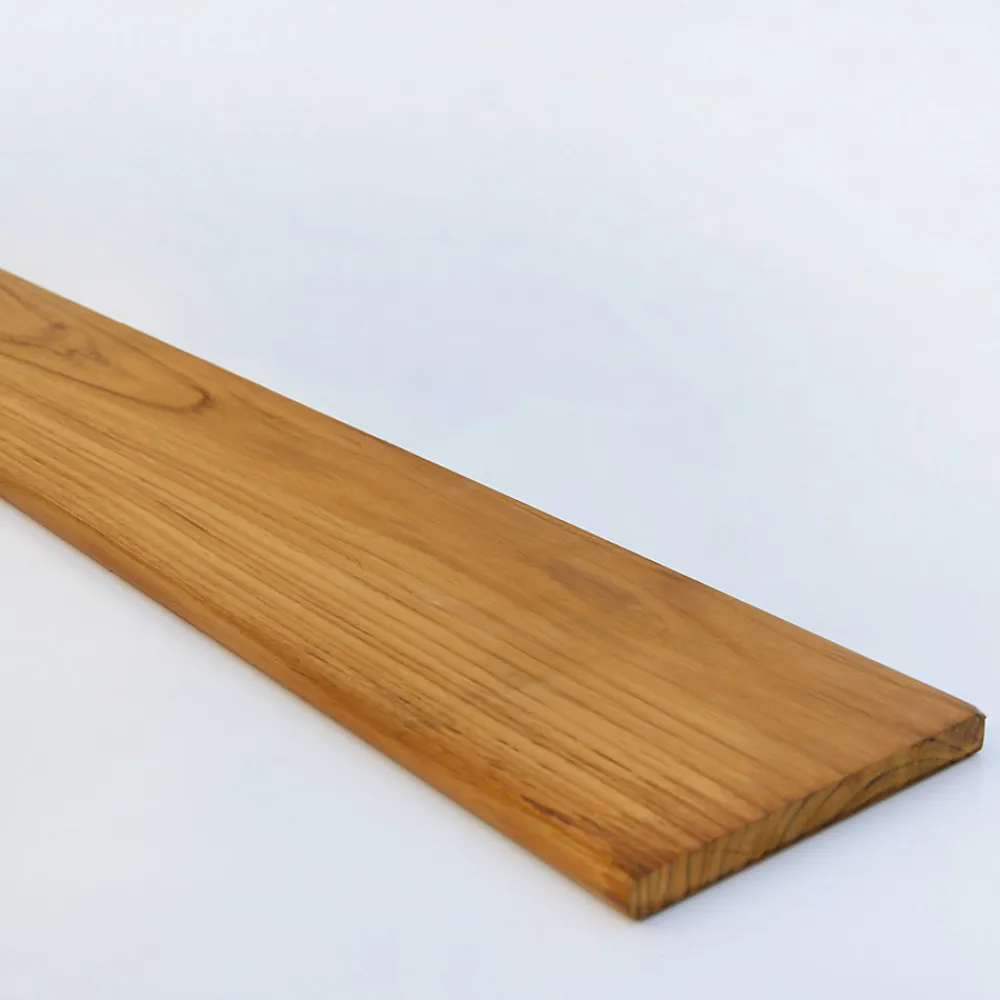 New Woodbord Etagère Murale en Bois Teck Huilé Rectangle - Fixation Inclus - 18x180x1200mm - Etagère de Bureau, Cuisine, Salle de bain, Salon