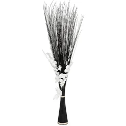 Atmosphera Créateur D'Intérieur Fagot orchidée - blanc et noir - H150 cm - Blanc- Atmosphera* Fleur Séchée