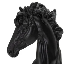Outlet Mauro Ferretti Figurine échec décoratif en polyrésine noire et dorée Cavalier modèle 1