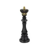 Discount Mauro Ferretti Figurine échec décoratif en polyrésine noire et dorée Roi modèle 2