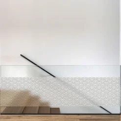 Clearance Ambiance Sticker Film Fenêtre Anti Regard Occultant - ART DÉCO ÉVENTAIL - Stickers pour Vitres & Porte de Douche - 40x200cm