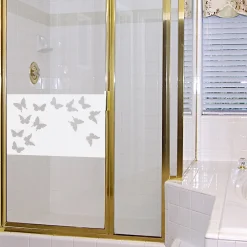 Ambiance Sticker Film Fenêtre Anti Regard Occultant - PAPILLONS - Stickers Autocollant Brise-Vue pour Vitre & Porte de Douche - 55x85cm* Sticker Et Adhésif Décoratif