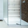 Hot Ambiance Sticker Film Fenêtre Anti Regard Occultant - DESIGN ALIGNÉ - Stickers Autocollant Brise-Vue pour Vitre & Porte de Douche - 65x35cm