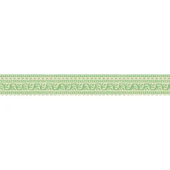 Discount Plage Frise adhésive Tankata 5x300cm, déco autocollante, motif graphique vert jaune, décoration murale autocollante