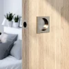 Best GoodHome Galandage Carré à visser Irvil effet nickel satin gris Ø55.5mm