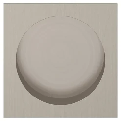 Best GoodHome Galandage Carré à visser Irvil effet nickel satin gris Ø55.5mm