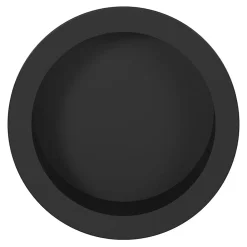 GoodHome Galandage rond à visser Minzh mat noir Ø55mm* Poignée Cuvette|Poignée De Porte Coulissante