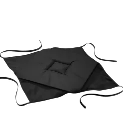 Best Douceur D'Intérieur Galette 4 rabats 36 x 36 x 3.5 cm polyester uni essentiel Noir