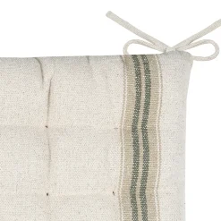 Lovely Casa Galette de chaise - - Effet tapissier d'antan (40x40 cm - Vert)* Galette De Chaise