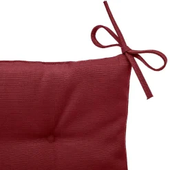 Hespéride Galette de chaise carrée 4 points Bordeaux -* Galette De Chaise