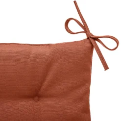 Hespéride Galette de chaise carrée 4 points Terracotta -* Galette De Chaise