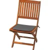 Tendances et Créations Galette de chaise carrée Peps anthracite 38 x 38 cm, ép.30mm* Galette De Chaise