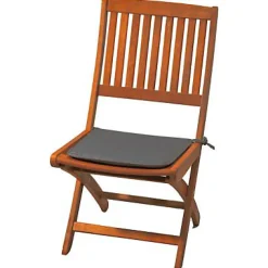 Tendances et Créations Galette de chaise carrée Peps anthracite 38 x 38 cm, ép.30mm* Galette De Chaise