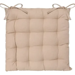 Atmosphera Créateur D'Intérieur Galette de chaise en coton lin 38x38 cm - Atmosphera* Galette De Chaise