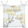 Sale Lovely Casa Galette de chaise feuillage doré pour intérieur chic (38x38 cm - Doré)