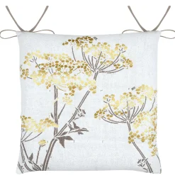Sale Lovely Casa Galette de chaise feuillage doré pour intérieur chic (38x38 cm - Doré)