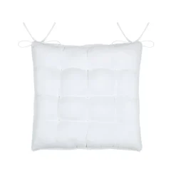 Lovely Casa Galette de chaise imitation fourrure (40x40 cm - Blanc)