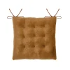 Hot Lovely Casa Galette de chaise imitation fourrure (40x40 cm - Bronze)