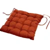 Paris Prix Galette de Chaise Matelassée "Essentiel" 40x40cm Terracotta* Galette De Chaise