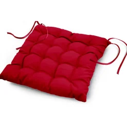 Paris Prix Galette de Chaise Matelassée "Essentiel" 40x40cm Rouge* Galette De Chaise