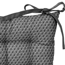 Atmosphera Créateur D'Intérieur Galette de chaise Otto - coton - gris - 38x38 cm - Atmosphera