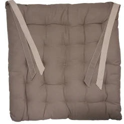 Sud Etoff Galette de Chaise épaisse et matelassée VALAYANS (40x40 cm - Taupe)