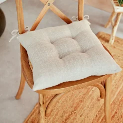 Atmosphera Galette de chaise rectangulaire CLEM - 38 x 38 cm