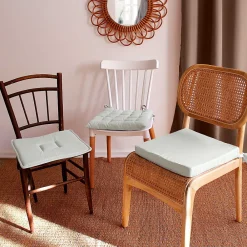 Clearance Enjoy Home Galette de chaise uni effet Bachette - 40 x 40 cm