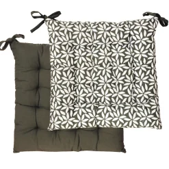 Discount Dylrev Galettes de Chaise Bicolores - set de 4 - 40x40cm - Confort et Élégance