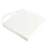 Clearance Deko & Co Gallette de chaise carré imperméable blanc L.38 x l.38 x ep.8cm Deco&co