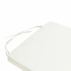 Clearance Deko & Co Gallette de chaise carré imperméable blanc L.38 x l.38 x ep.8cm Deco&co